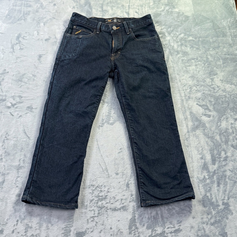 Ariat Rebar M4 Men's Jeans 30x25 Tagged 30x32 Relaxed Boot Cut Hemmed Lining